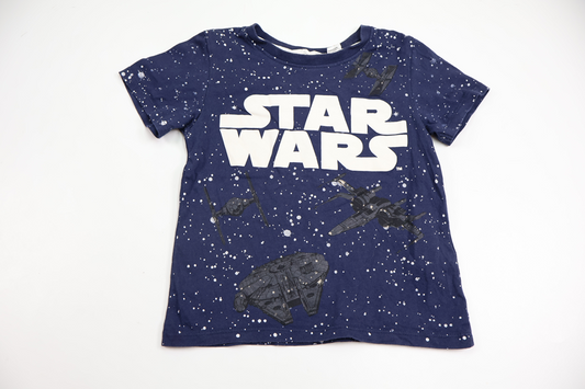 T-shirt med Star Wars från H&M - Storlek 98/104 - Blå