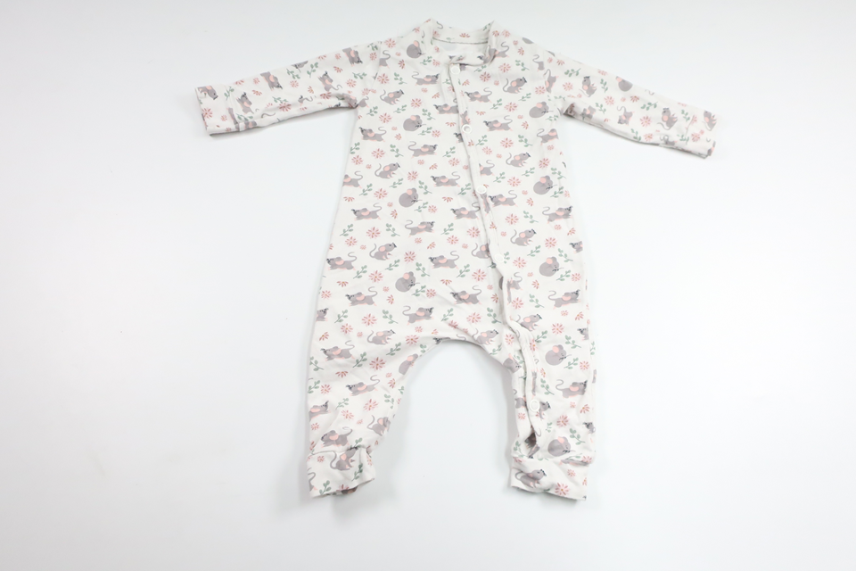 Pyjamas med möss från Okänt - Storlek 62/68 - Vit