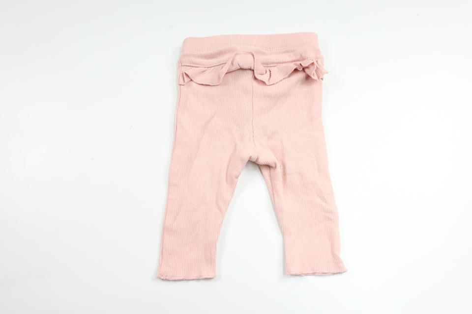 Ribbade byxor med volang från H&M - Storlek 56 - Rosa