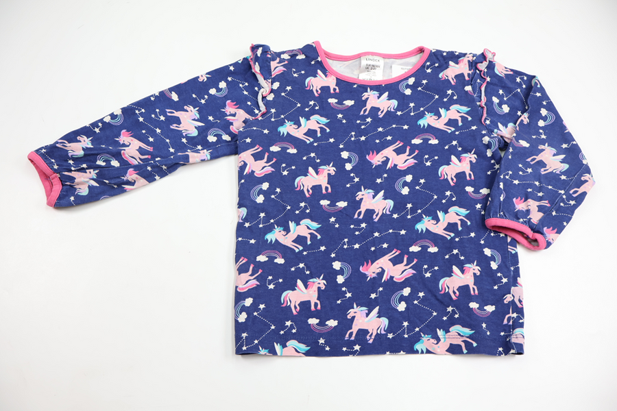 Pyjamas tröja från Lindex - Storlek 98/104 - Blå