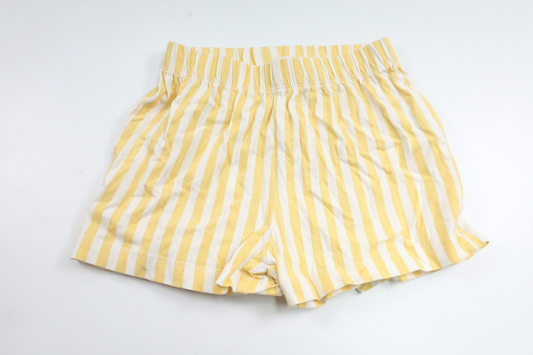 Randiga shorts från Uniq Mini - Storlek 92 - Gul
