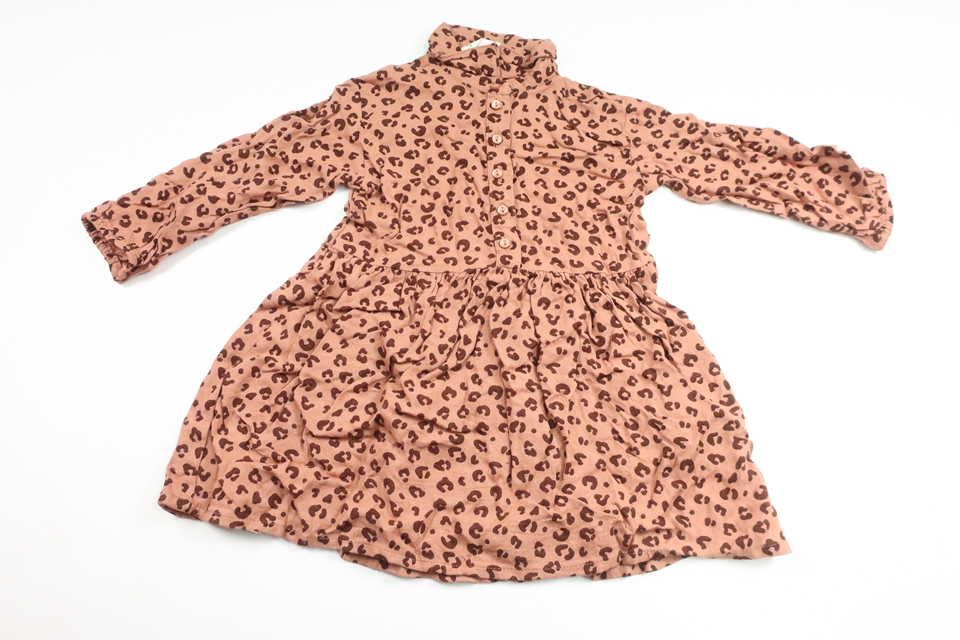 Leopardmönstrad klänning från H&M - Storlek 92 - Brun