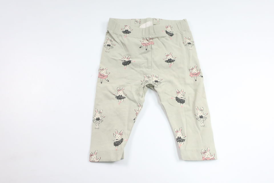 Pants with rabbits from Kappahl - Size 62 - Green