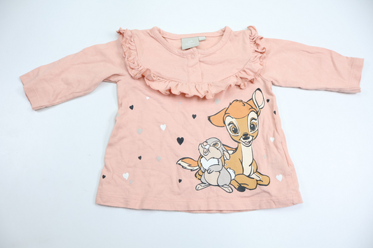 Tröja med Bambi från Disney - Storlek 56/62 - Rosa