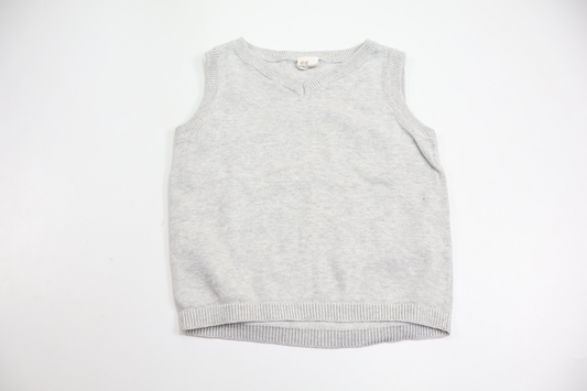 Stickad väst från H&M - Storlek 74 - Grå