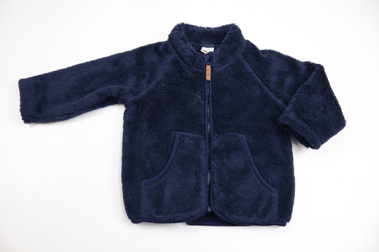 Fleecejacka från H&M - Storlek 74 - Marinblå