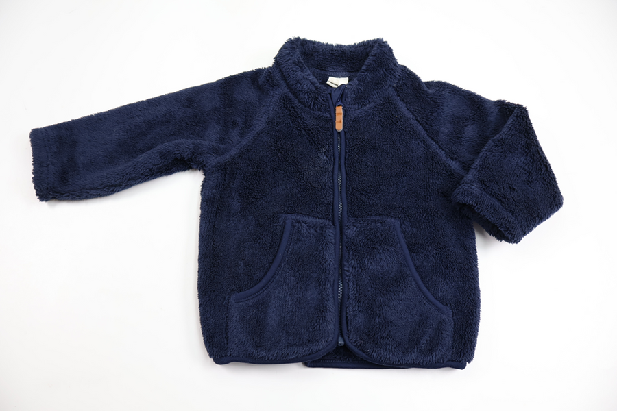 Fleecejacka från H&M - Storlek 74 - Marinblå