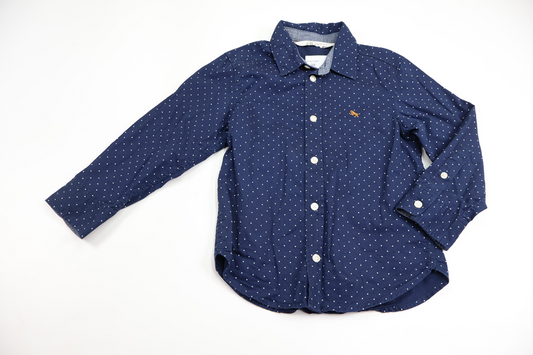 Prickig skjorta från H&M - Storlek 98 - Marinblå