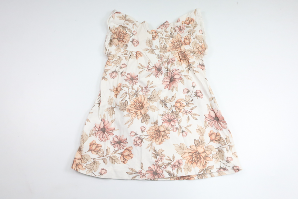 Blommig klänning från Newbie - Storlek 86 - Beige