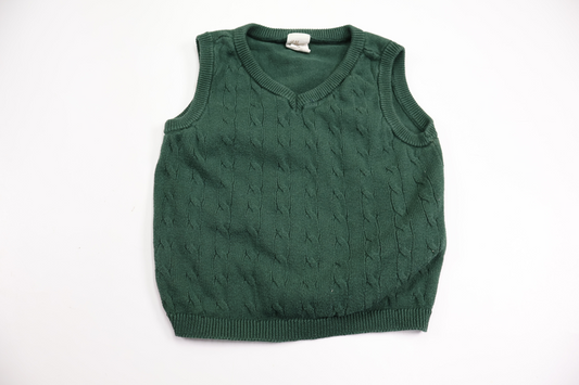 Stickad väst från H&M - Storlek 80 - Grön