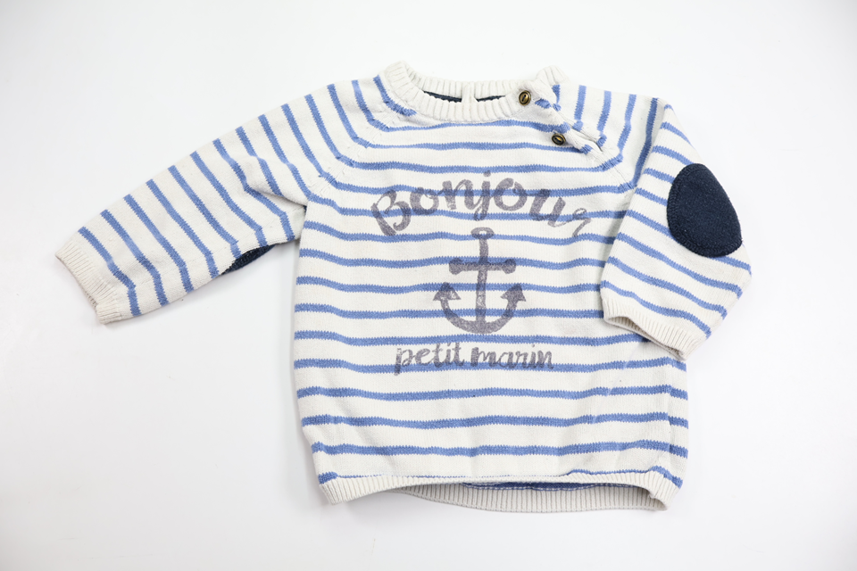 Stickad tröja från H&M - Storlek 80 - Vit