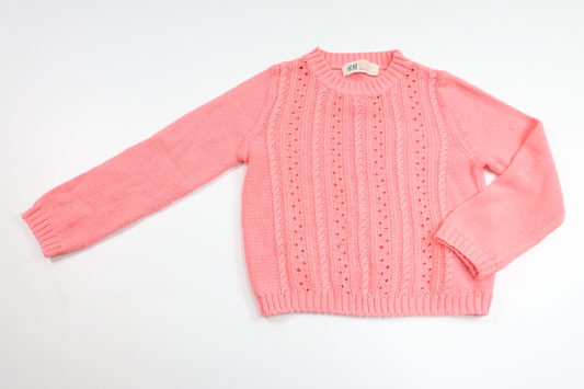Stickad tröja från H&M - Storlek 92 - Rosa