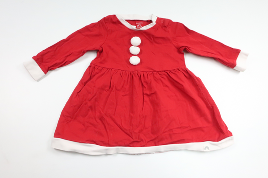 Tomteklänning från Lindex - Storlek 74 - Röd