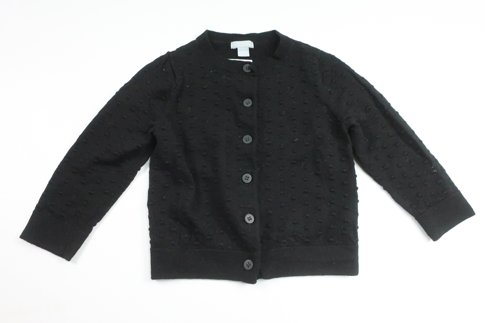 Prickig stickad kofta från COS - Storlek 98/104 - Svart