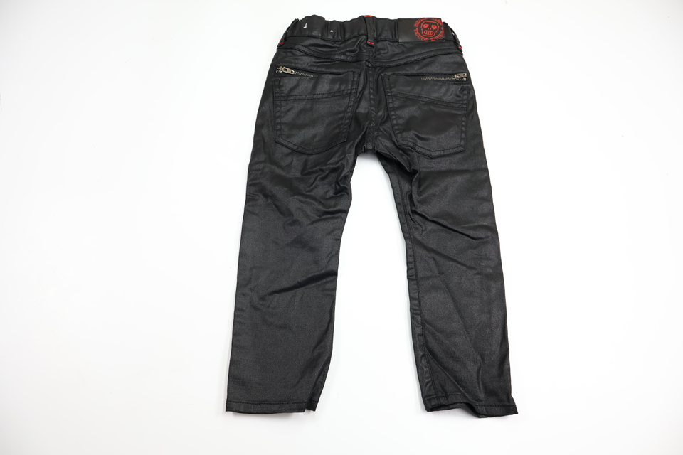 Byxor i skinnimitation från H&M - Storlek 98 - Svart