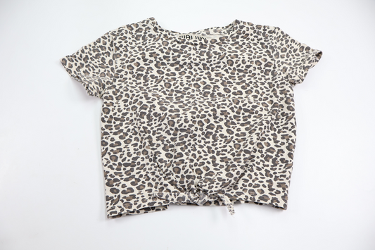 Leopardmönstrad blus från Wai Wai - Storlek 98/104 - Benvit