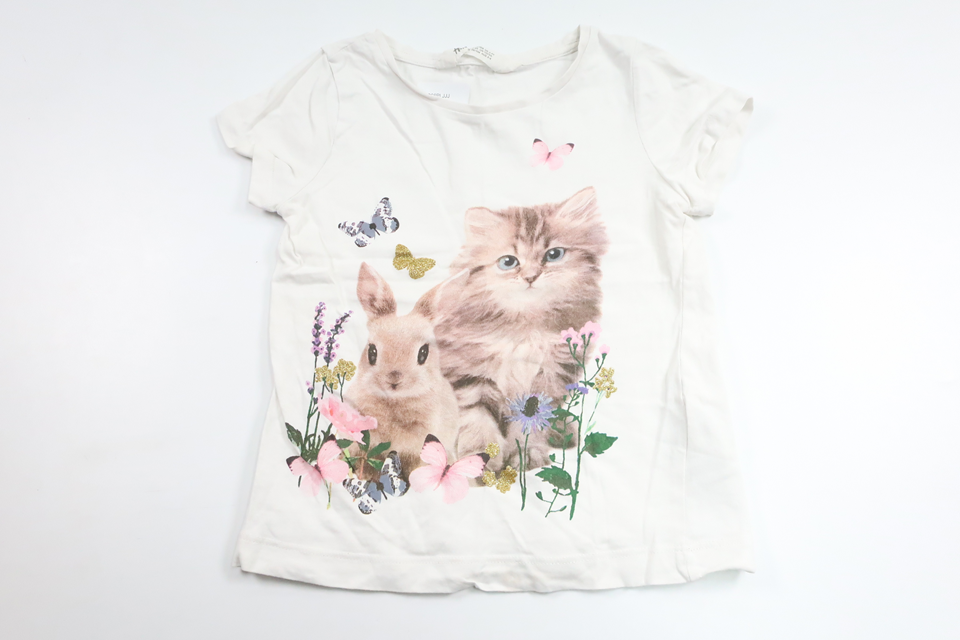 T-shirt från H&M - Storlek 98/104 - Vit