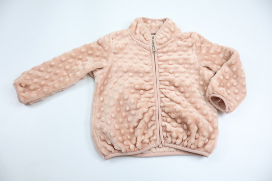 Prickig jacka i fleece från Belle Amie - Storlek 80 - Rosa