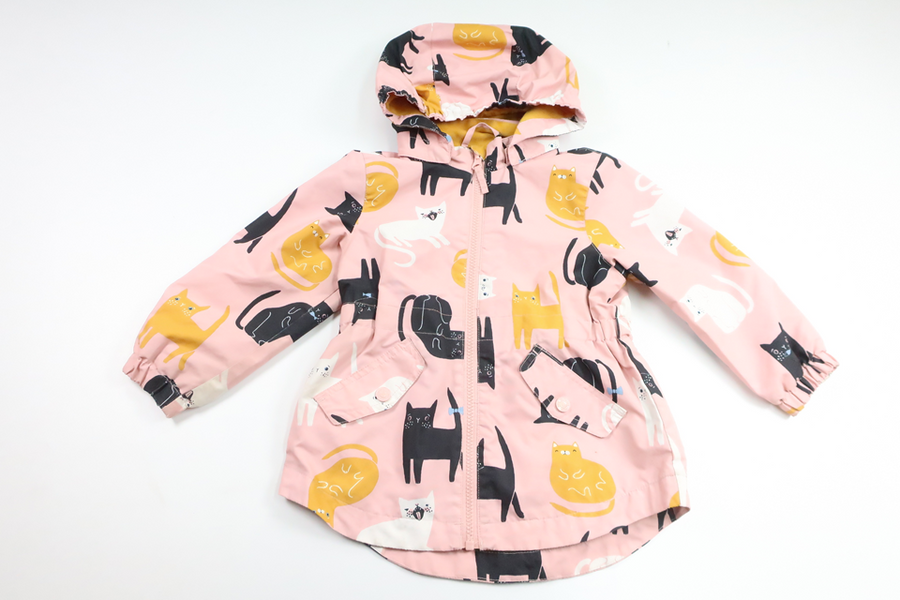 Skaljacka med katter från Lindex - Storlek 98 - Rosa