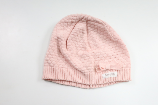 Stickad mössa från H&M - Storlek 74/80 - Rosa