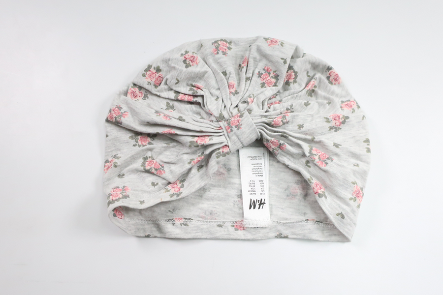 Turban mössa från H&M - Storlek 86/92 - Grå