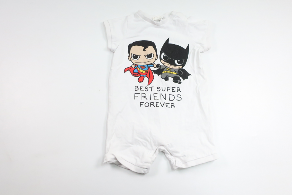 Pyjamas med superhjältar från H&M - Storlek 68 - Vit