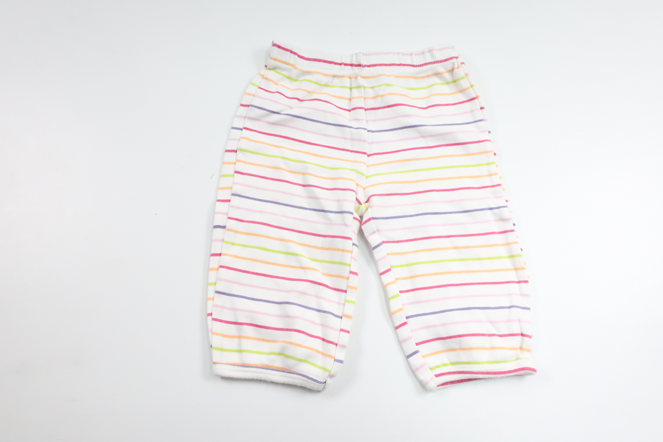 Randiga byxor från Petit Lern - Storlek 62/68 - Vit