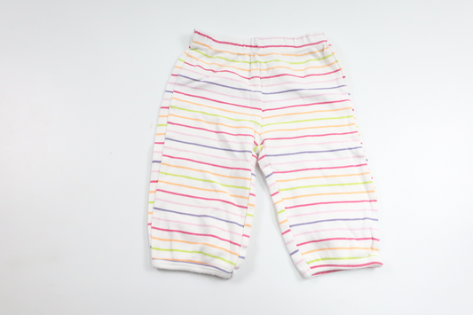 Randiga byxor från Petit Lern - Storlek 62/68 - Vit