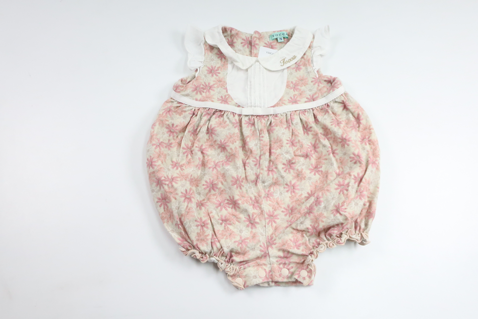 Blommig body/jumpsuit från Tocca - Storlek 68 - Rosa