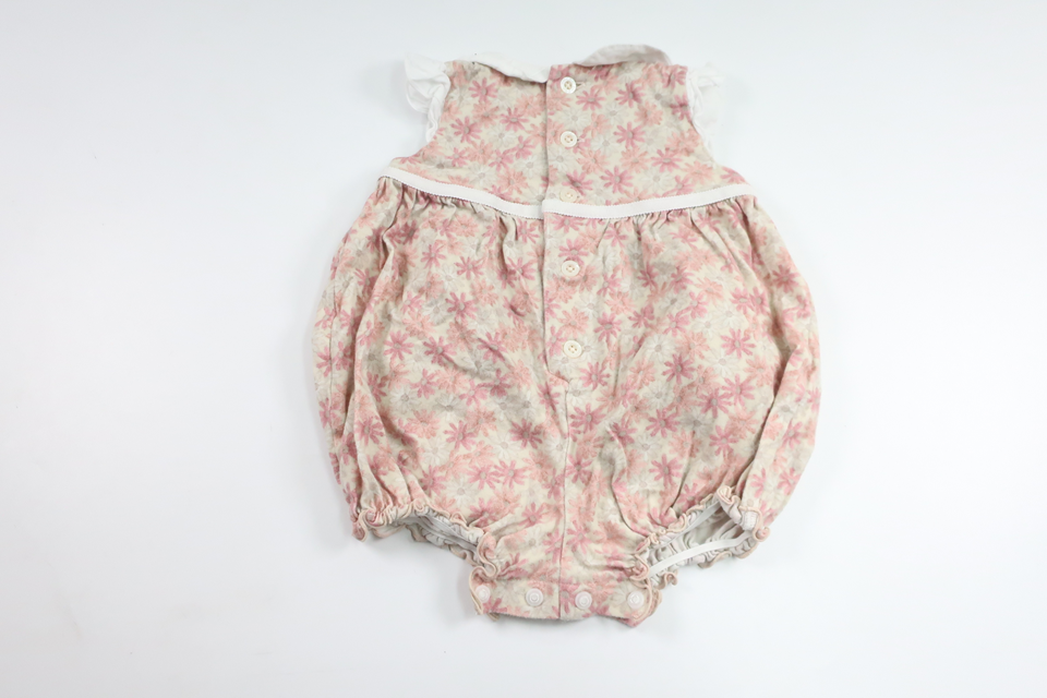 Blommig body/jumpsuit från Tocca - Storlek 68 - Rosa