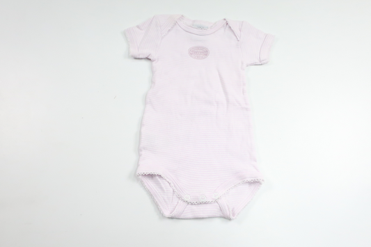Randig body från Petit Bateau - Storlek 50/56 - Rosa