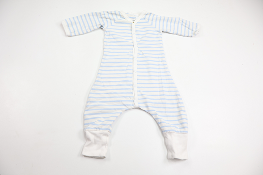 Randig pyjamas från Hemsytt - Storlek 62 - Vit