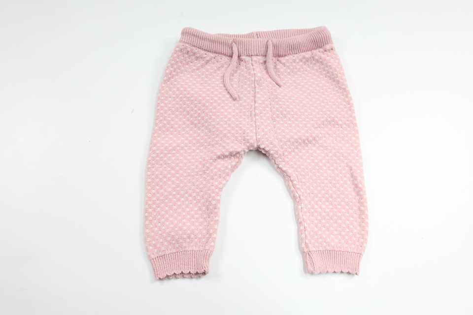 Stickade byxor från Fixoni - Storlek 56 - Rosa