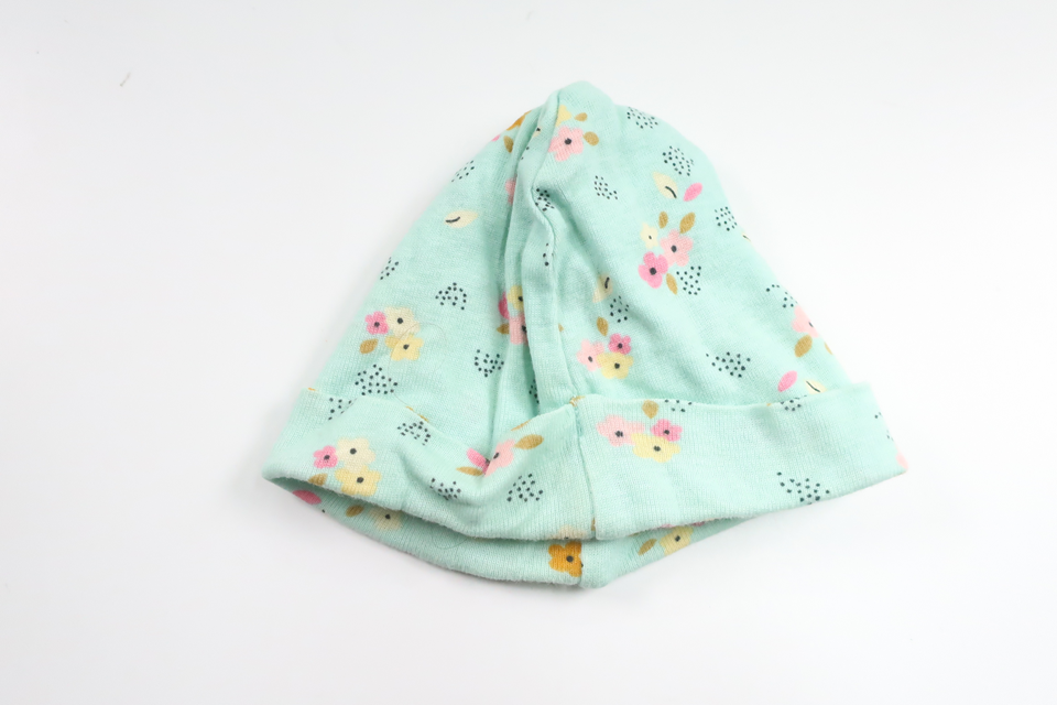 Blommig mössa från Gerber - Storlek 56 - Blå