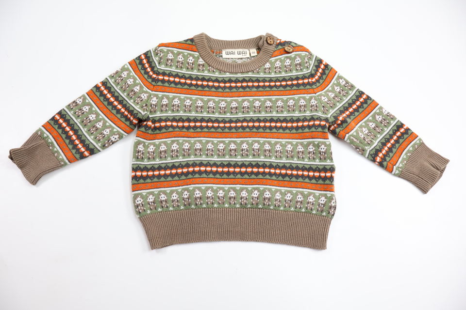 Stickad tröja från Wai Wai - Storlek 68 - Beige