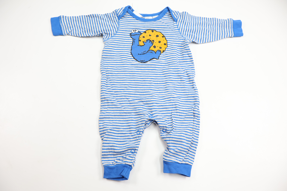 Pyjamas med The Cookie Monster från H&M - Storlek 56 - Grå