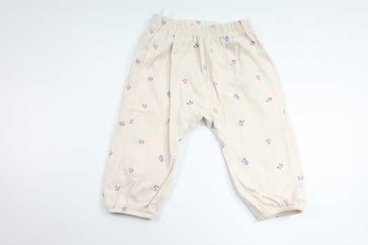 Blommiga byxor från H&M - Storlek 68 - Benvit