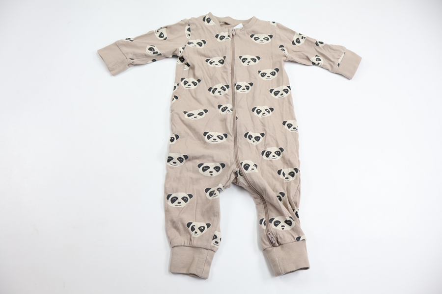 Pyjamas med pandor från Lindex - Storlek 68 - Beige
