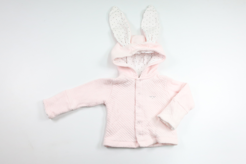 Munkjacka med kaninöron från Livly - Storlek 62/68 - Rosa