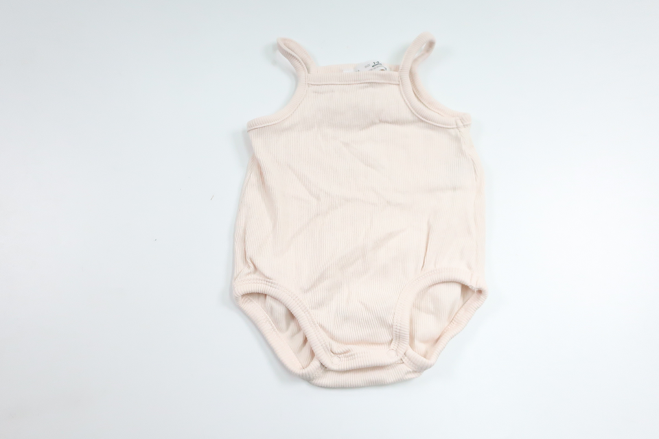 Ribbad linnebody från Zara - Storlek 56/62 - Rosa