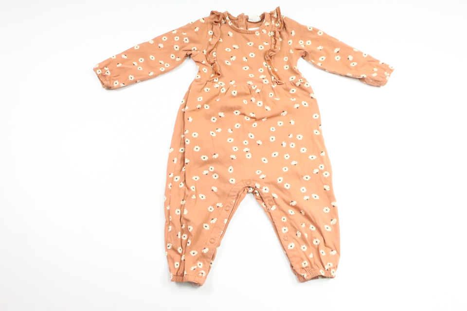 Blommig jumpsuit från Kappahl - Storlek 74 - Brun