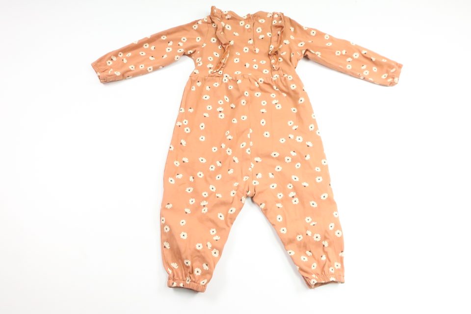 Blommig jumpsuit från Kappahl - Storlek 74 - Brun