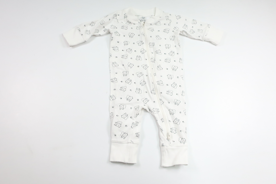 Pyjamas från ICA I Love Eco - Storlek 56 - Vit