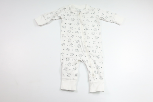 Pyjamas från ICA I Love Eco - Storlek 56 - Vit