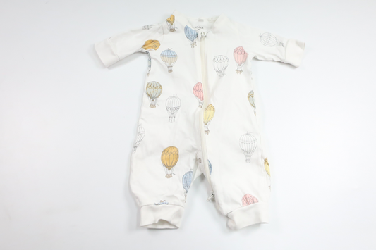 Pyjamas med luftballonger från Lindex - Storlek 50 - Vit