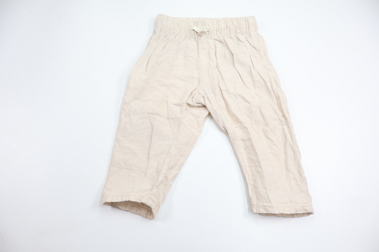 Byxor i linnemix från Lindex - Storlek 74 - Beige