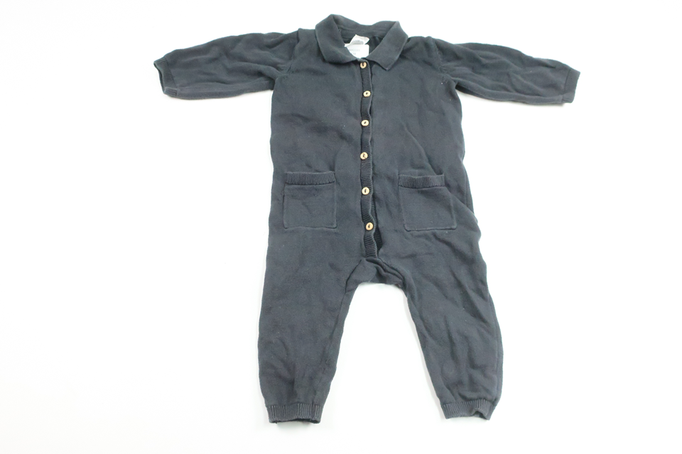 Stickad jumpsuit från H&M - Storlek 68 - Svart