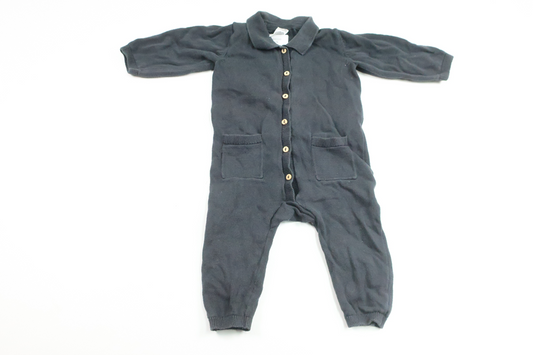 Stickad jumpsuit från H&M - Storlek 68 - Svart