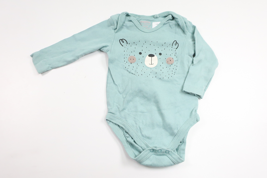 Body med nalle från Lupilu - Storlek 62/68 - Blå