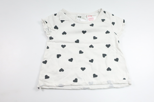 Pyjamas tröja från H&M - Storlek 92 - Vit